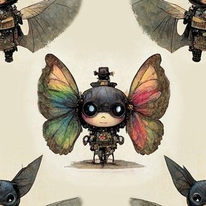Anthropomorphic Bat and Robot Butterfly Large