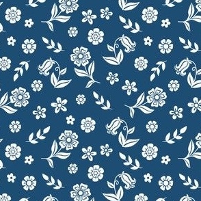 Blooms in Blue