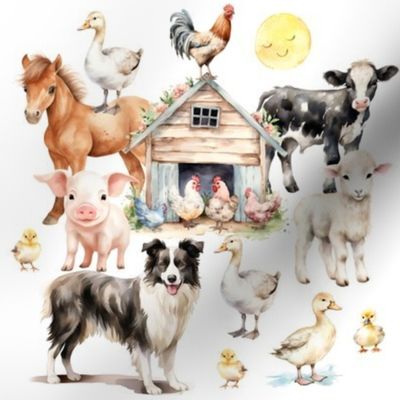 Farm Animals Chicken Coop Baby Nursery