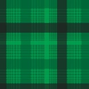 Plaid on Green 4' repeat