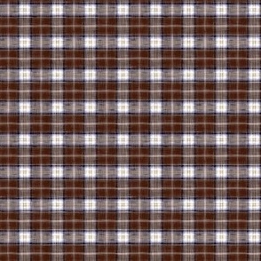 PAINTED WOVEN PLAID_BROWN