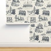 San Francisco Toile Hale Navy LG