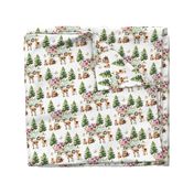 Woodland Pine Trees Forest Animals Floral Truck 