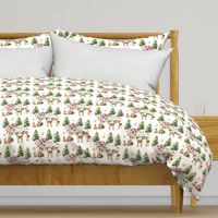 Woodland Pine Trees Forest Animals Floral Truck 