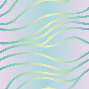 neon pastel waves pattern
