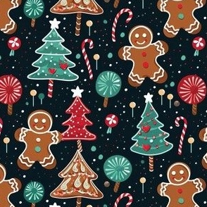 Gingerbreadmen and Christmas Trees   