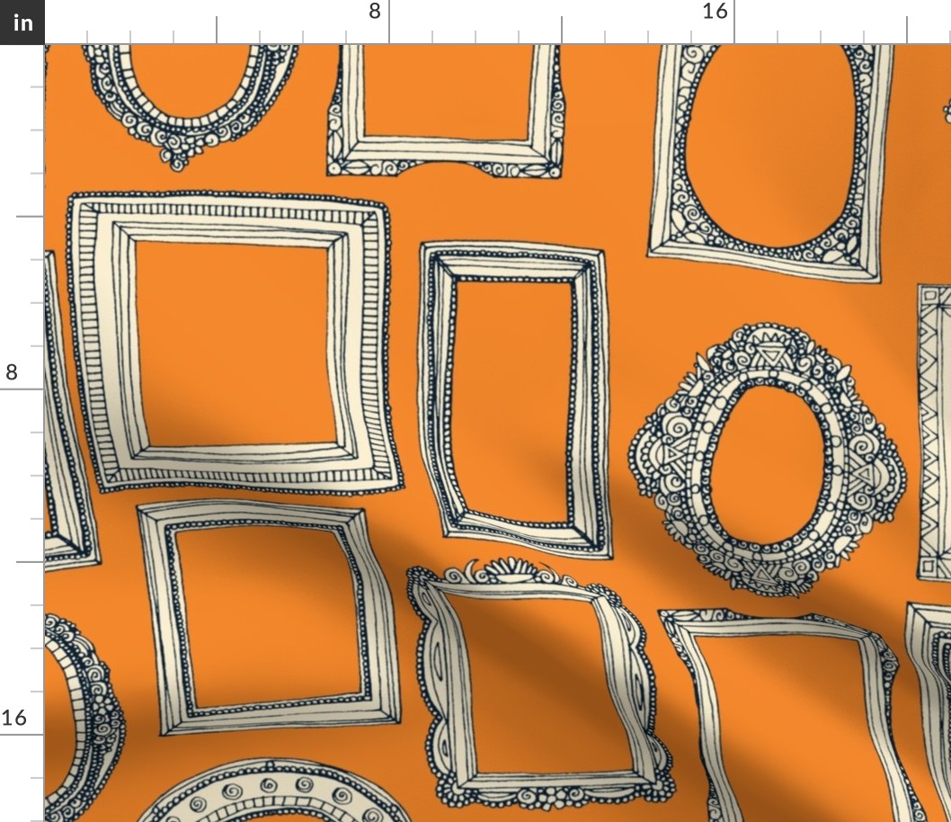 picture frames indigo tangerine large
