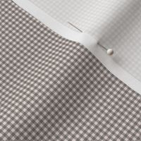 Mini micro scale soft grey gingham check for kids apparel, nursery accessories, gender neutral. 