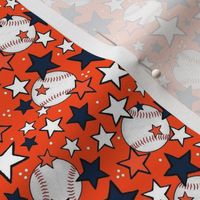 Small Scale Team Spirit Baseballs and Stars in Detroit Tigers Orange and Navy