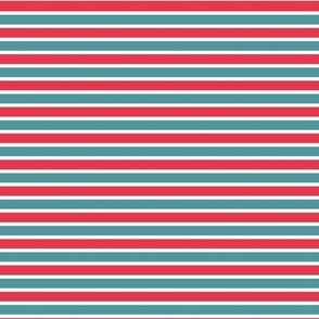 Stripes red and teal