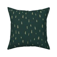 Organic Painted Dots | Large Scale | Forest Green, Light Green | casual hand painted marks