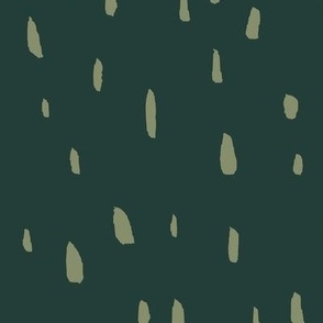 Organic Painted Dots | Large Scale | Forest Green, Light Green | casual hand painted marks