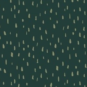 Organic Painted Dots | Small Scale | Forest Green, Light Green | casual hand painted marks