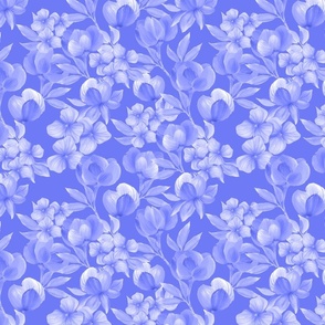 Painted Blue Floral