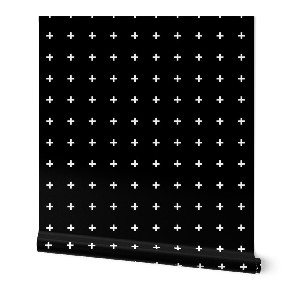 white cross on black | pencilmeinstationery.com