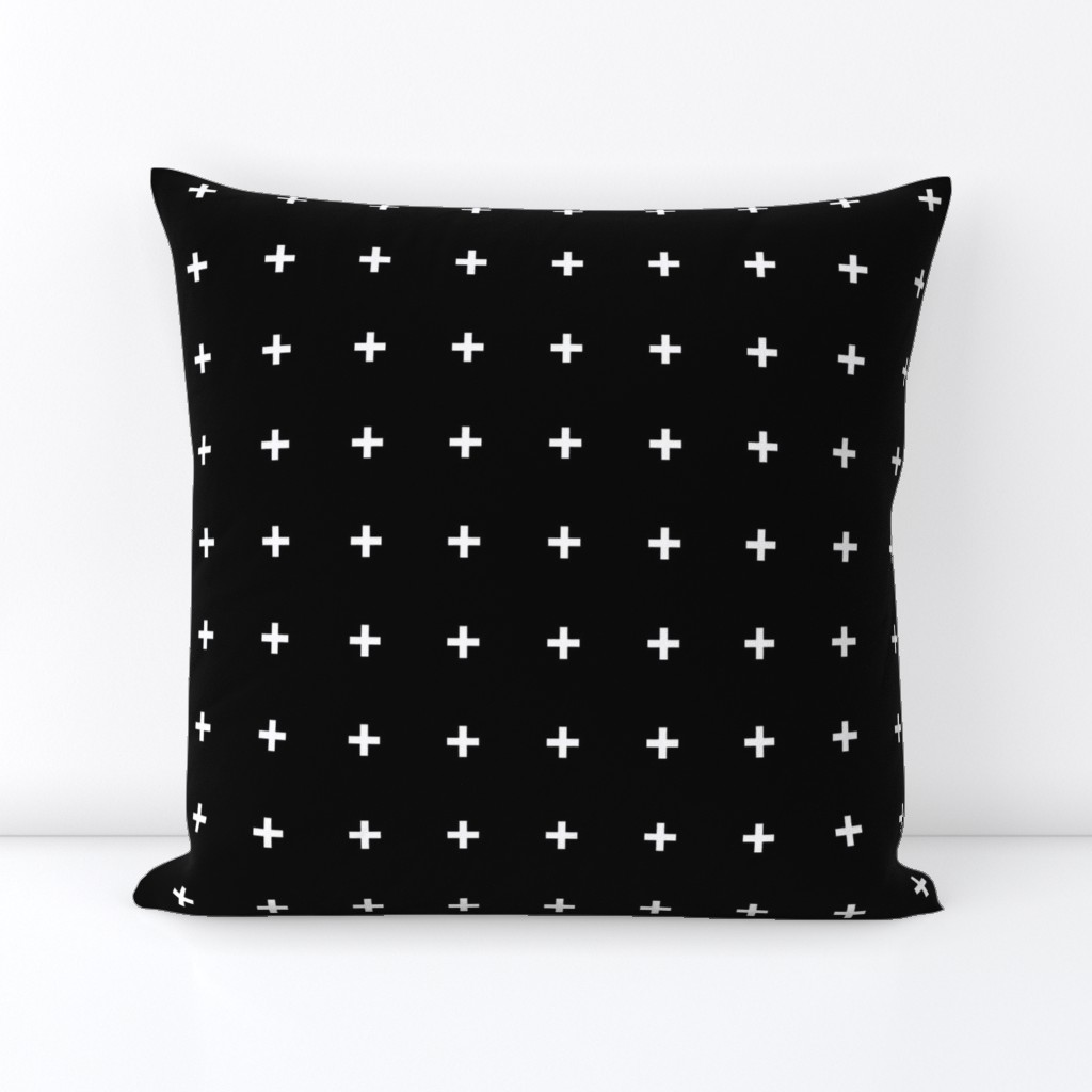 white cross on black | pencilmeinstationery.com