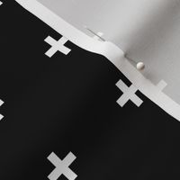 white cross on black | pencilmeinstationery.com