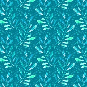 Falling Leaves (Turquoise Variation)