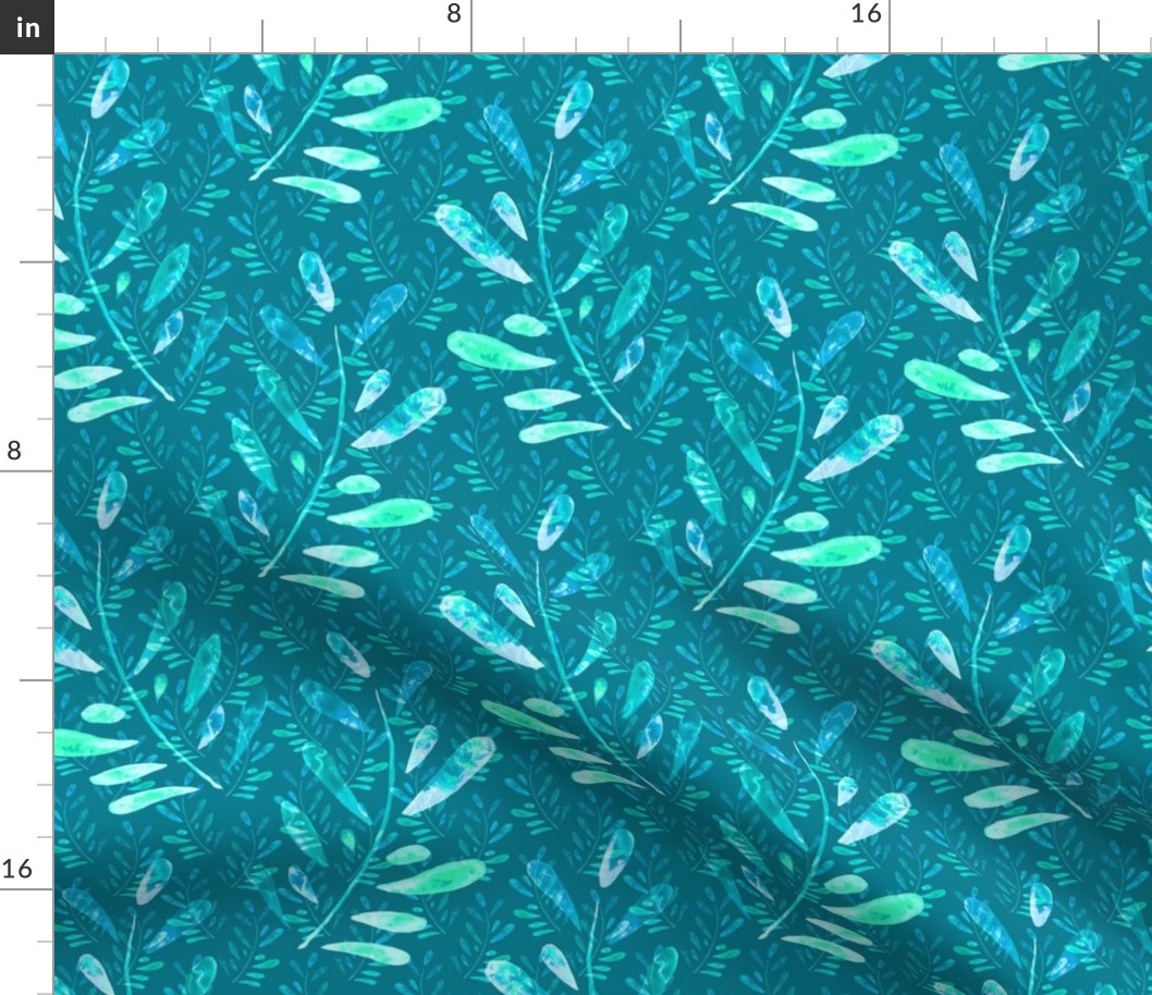 Falling Leaves (Turquoise Variation)