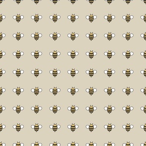 Bees on Beige, Bumblebees, Honey Bee, Bee Fabric, Baby, Baby Shower, Nursery, Nursery Fabric,
