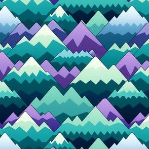 Green, Blue, Purple Mountains