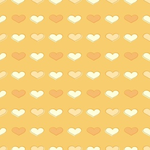 Hearts-honey yellow, Hearts Fabric, Valentines Fabric, Valentines Day, Valentine, Love