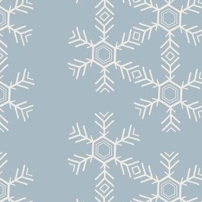 Snowflake Stripe on Gray 