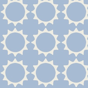 Simple sun geometric modern dusty baby blue