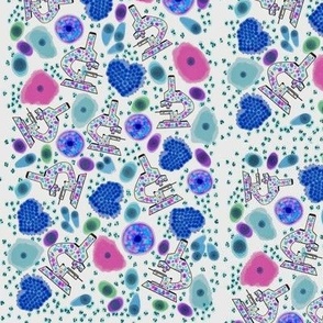 Microscopes and cells from the human body prints are also available. 
Cytology,  pathology,  histology,  teaching and learning guide.  Use it on any science project.  
Other cell types are in the shop and in our site CytoNerd.com 