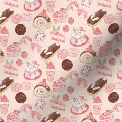 Pink Sweetie Sweets - Cutesy Valentine desserts - 6 inch repeat