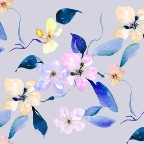 Tropical flowers in watercolor from Anines Atelier. Use the design for tropical interior and swisuit and bikini.