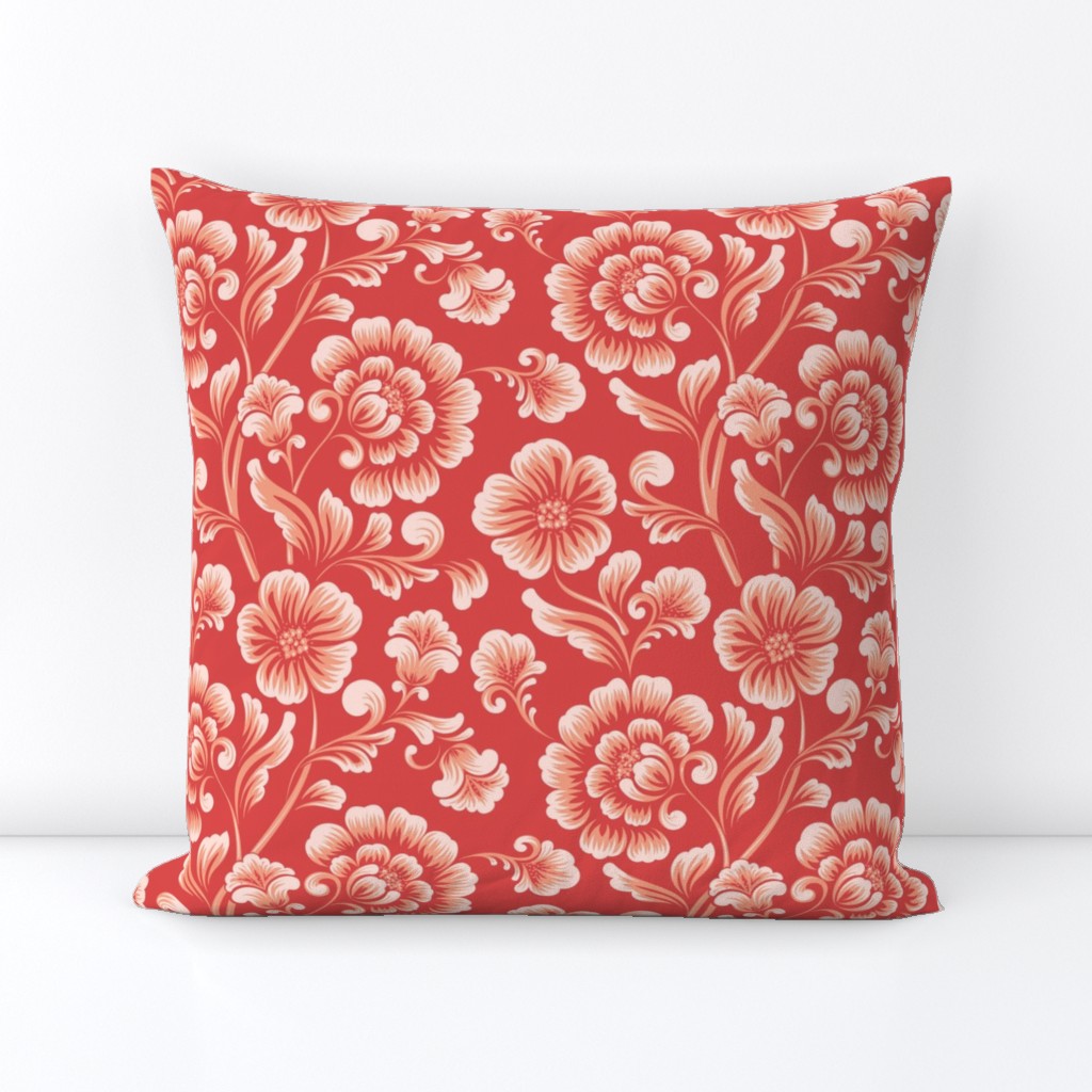 Blooming season - Vibrant botanical floral fabric