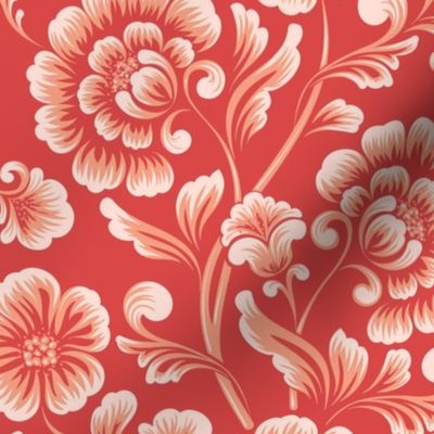 Blooming season - Vibrant botanical floral fabric