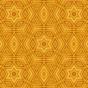 Yellow Mandala sunny and happy fabric art design pattern