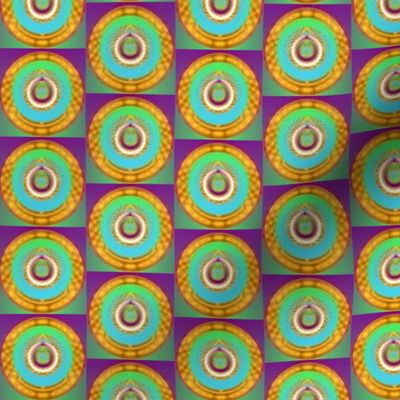 Geometrical Circle Art Design Fabric pattern