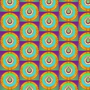 Geometrical Circle Art Design Fabric pattern