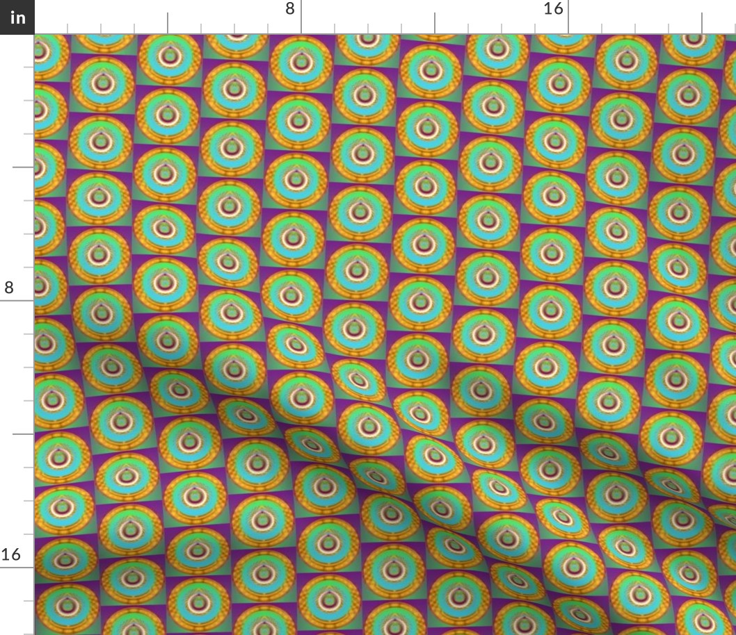 Geometrical Circle Art Design Fabric pattern