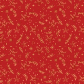 Winter Magic Festive Holiday Red