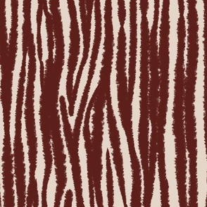 (LARGE) Sepia Zebra Stripes Print