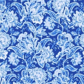 Floral Tapestry_MORRIS WATER_12x13_China blue