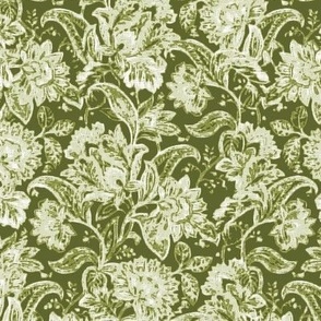 Floral Tapestry_MORRIS WATER_12x13_OLIVE