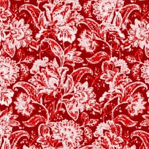 Floral Tapestry_MORRIS WATER_12x13_RED