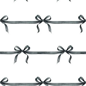 Black Bows Fabric, Wallpaper and Home Decor