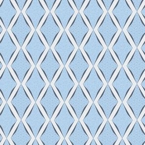 Textures in Blues in Stylized Diamond Shapes on a Light Gray Background