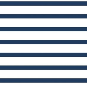 (L) breton stripes navy peony blue Large scale
