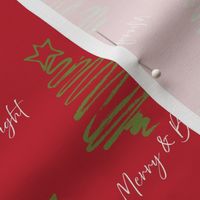 Merry & Bright -Red  & Green- Small Scale