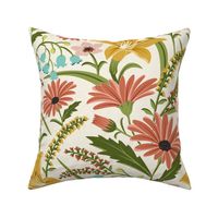 Wildflower Garden - Botanical Floral Summer Ivory Large