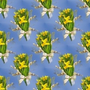 Daffodils in Vintage Ribbons