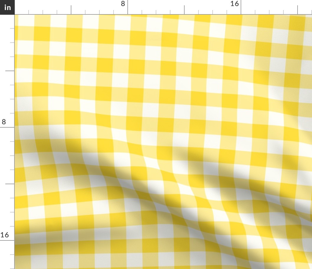 Classic Gingham Natural fefdf4 Bold Yellow ffde3a