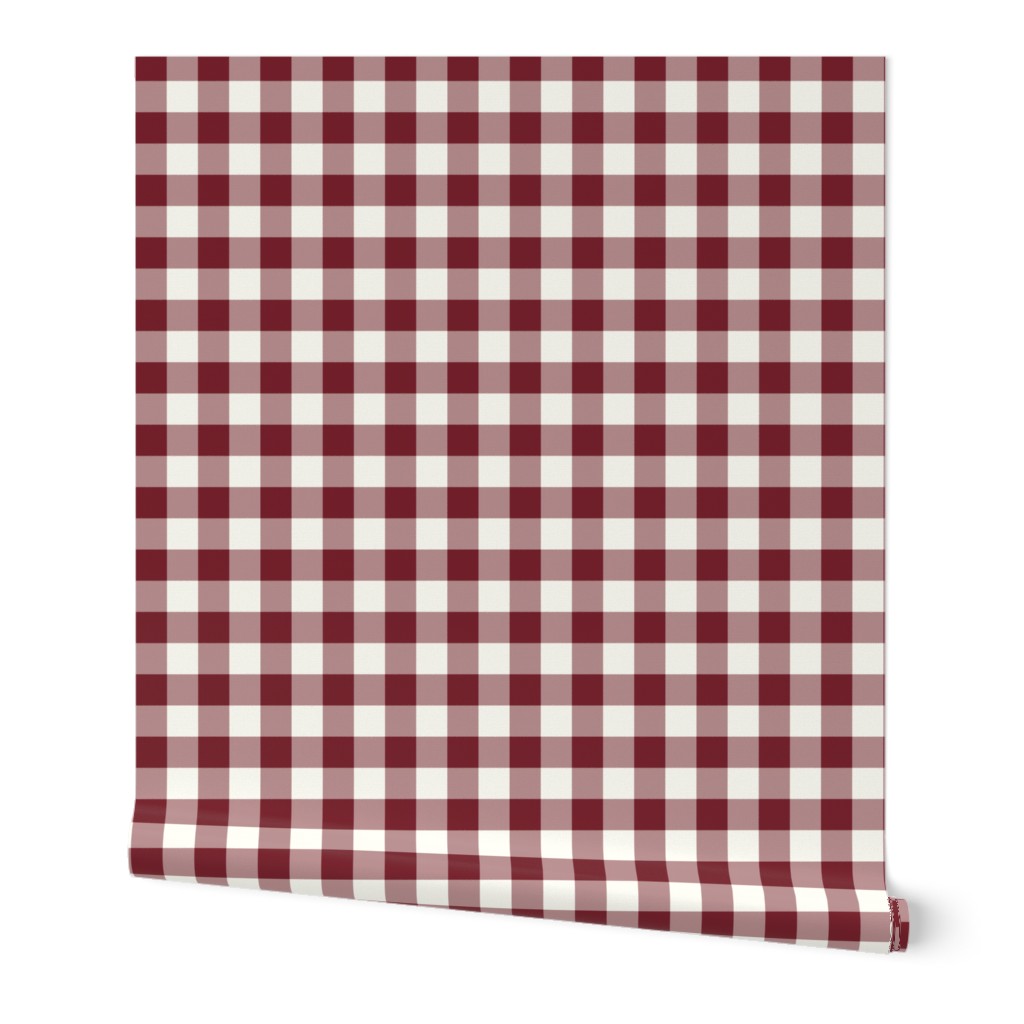 classic gingham Natural fefdf4 Claret 77222c